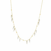 Spikes on Chain Choker Necklace