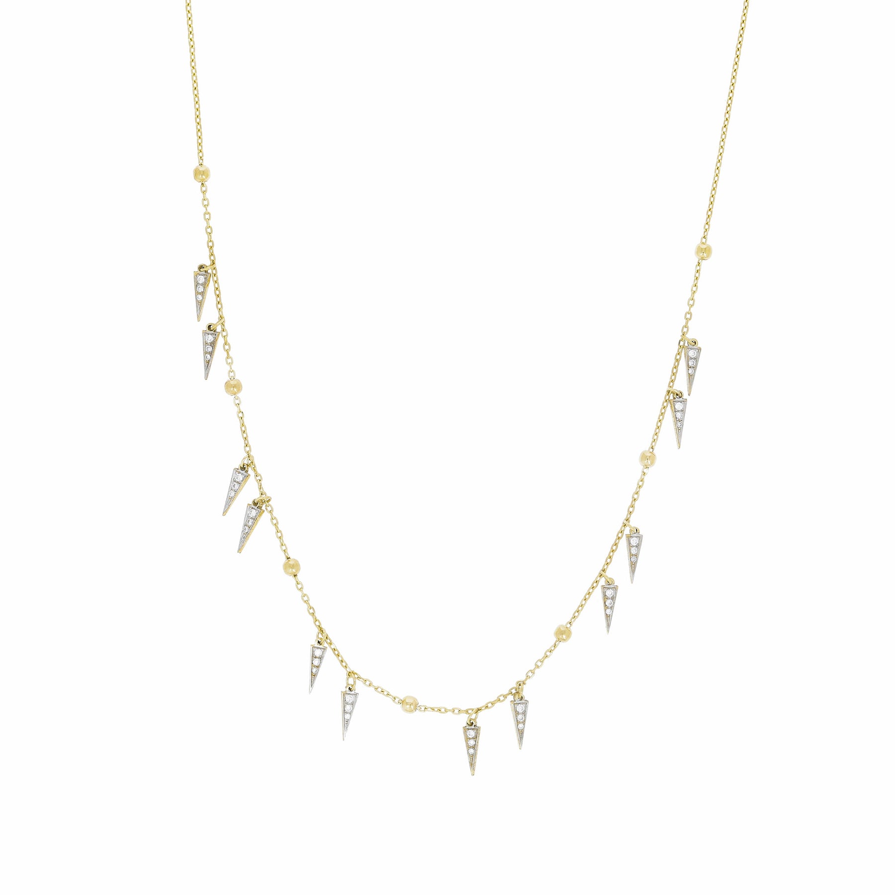 Spikes on Chain Choker Necklace