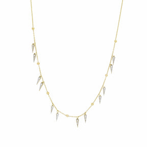 Spikes on Chain Choker Necklace