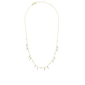 Spikes on Chain Choker Necklace