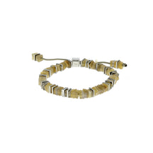 Square Disc Bead Citrine Armband