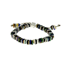 Square Disc Bead Mix Stones Armband