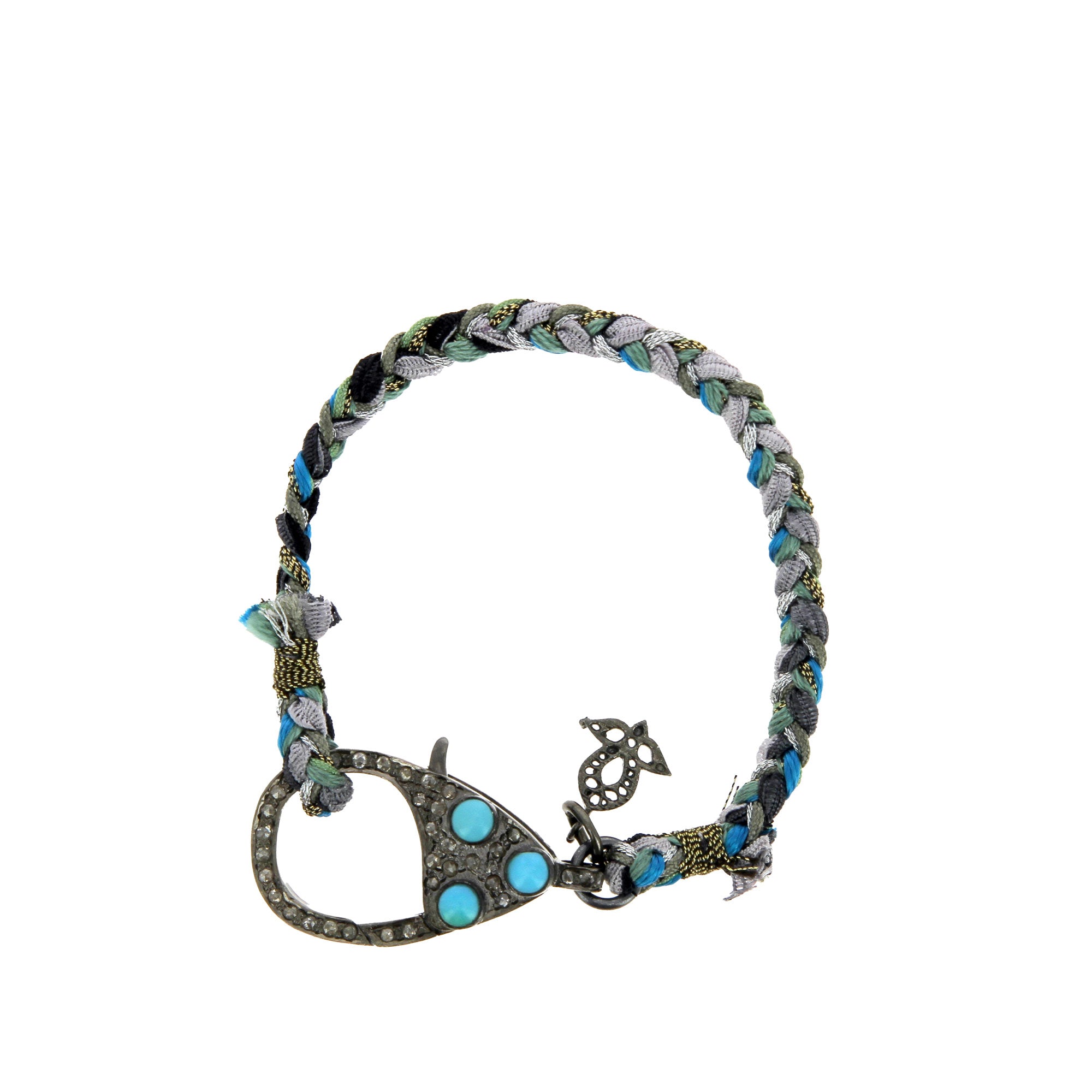 Bracelet Three Turquoises Clasp