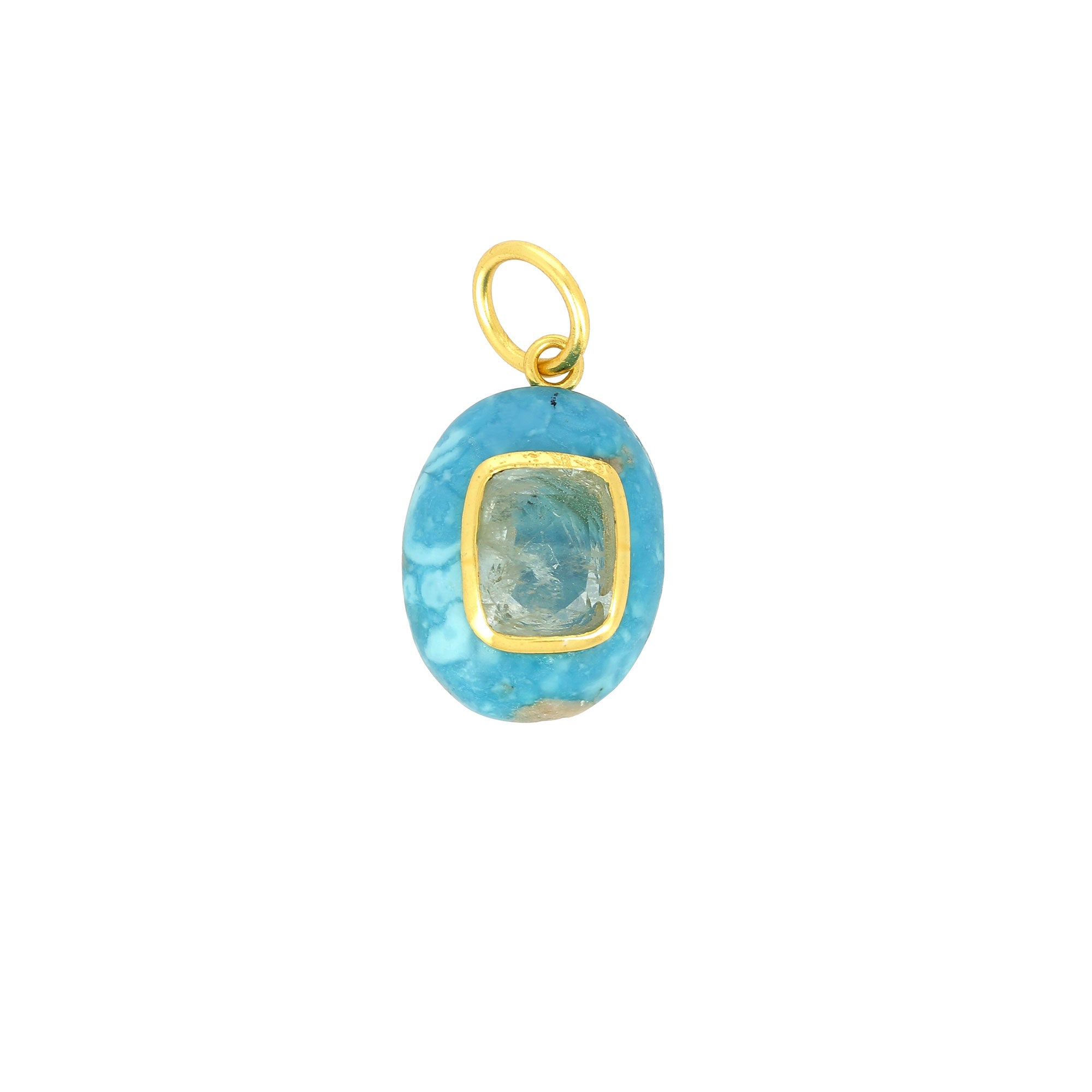 Turquoise Necklace with Aquamarine
