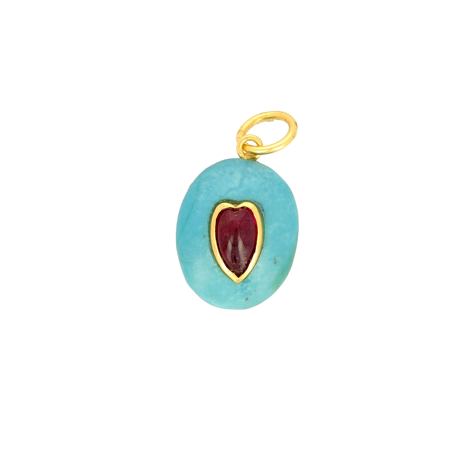 Turquoise Necklace with Tourmaline